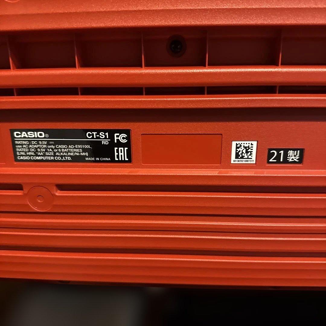 CASIO CT-S1 レッド 61鍵 電子キーボード 本体