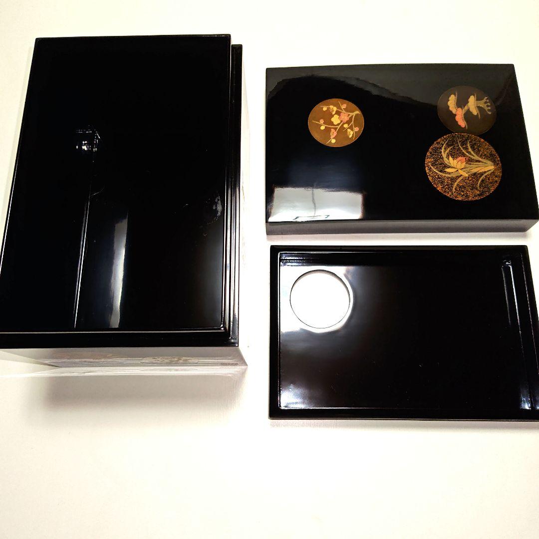 茶道具　五聖蒔絵輪島塗茶箱