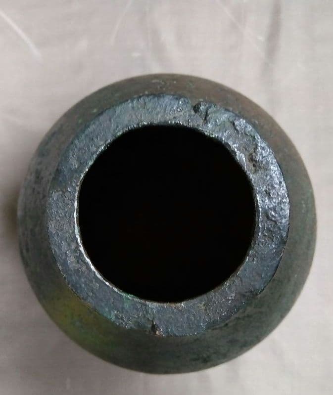 骨董　金属製　花瓶