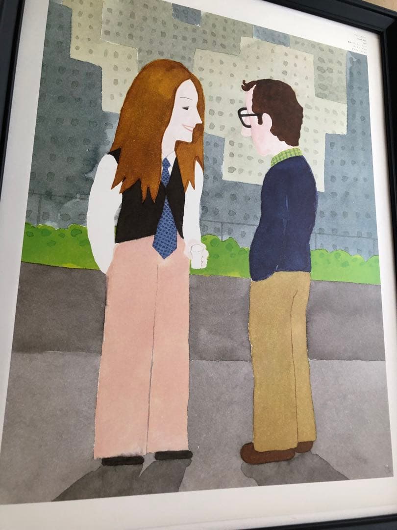 PK額装品 和田誠 アニーホール ダイアンキートン 映画 A3額入 非売品