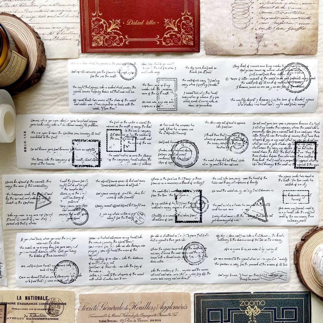 海外マスキングテープ巻売り 英字 人物マスキングテープ