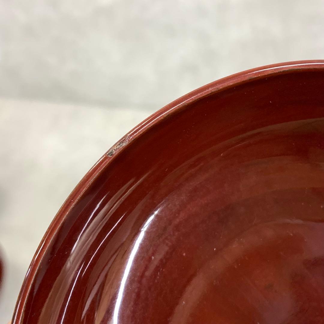 吸物椀 5客 絵変わり 塗り 溜絵 正月 賀正 金彩 汁椀 雑 D