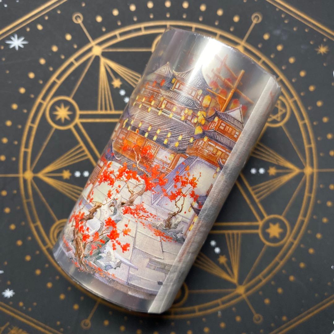 【9384】海外　マステ　5m巻　PETマスキングテープ　長安　宴　街　古風