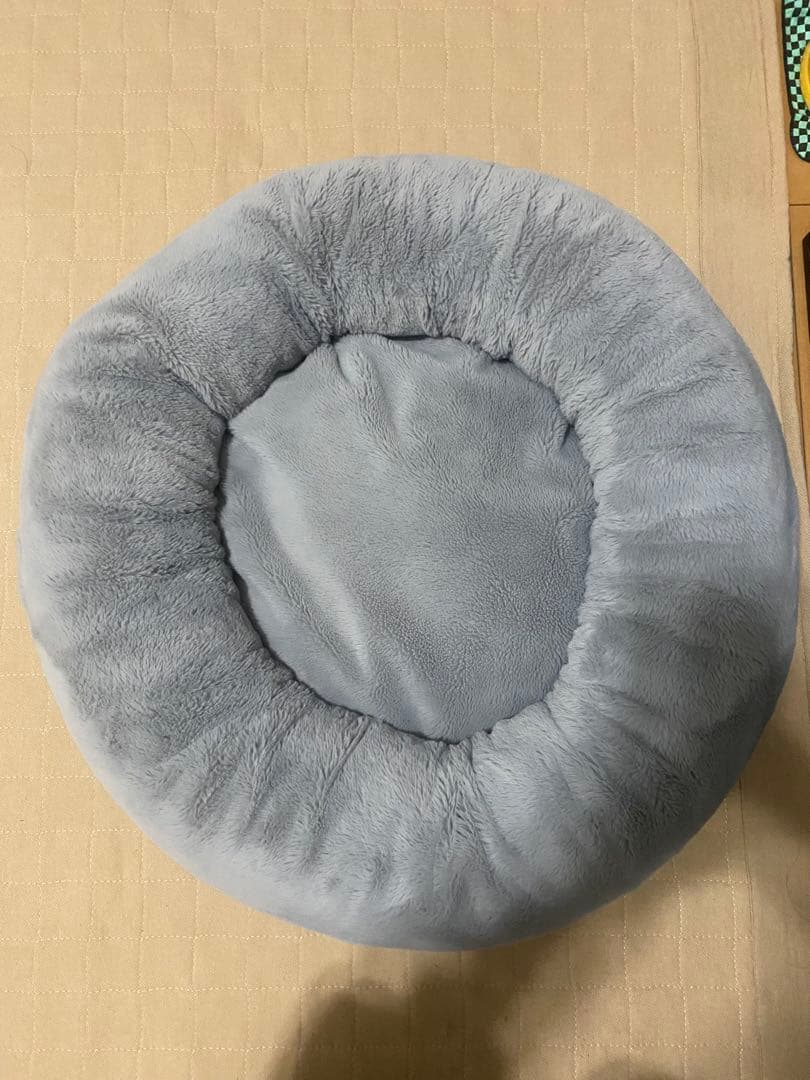 （イチリン）プレミアムマシュマロクッションベッド ライトグレーLサイズ