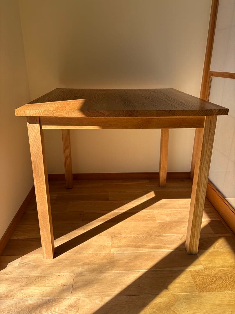 無印　正方形　ダイニングテーブル　オーク材