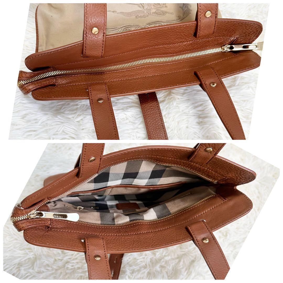BURBERRY バーバリー トートバッグ ノバチェック ロゴ刺繍 保存袋付き