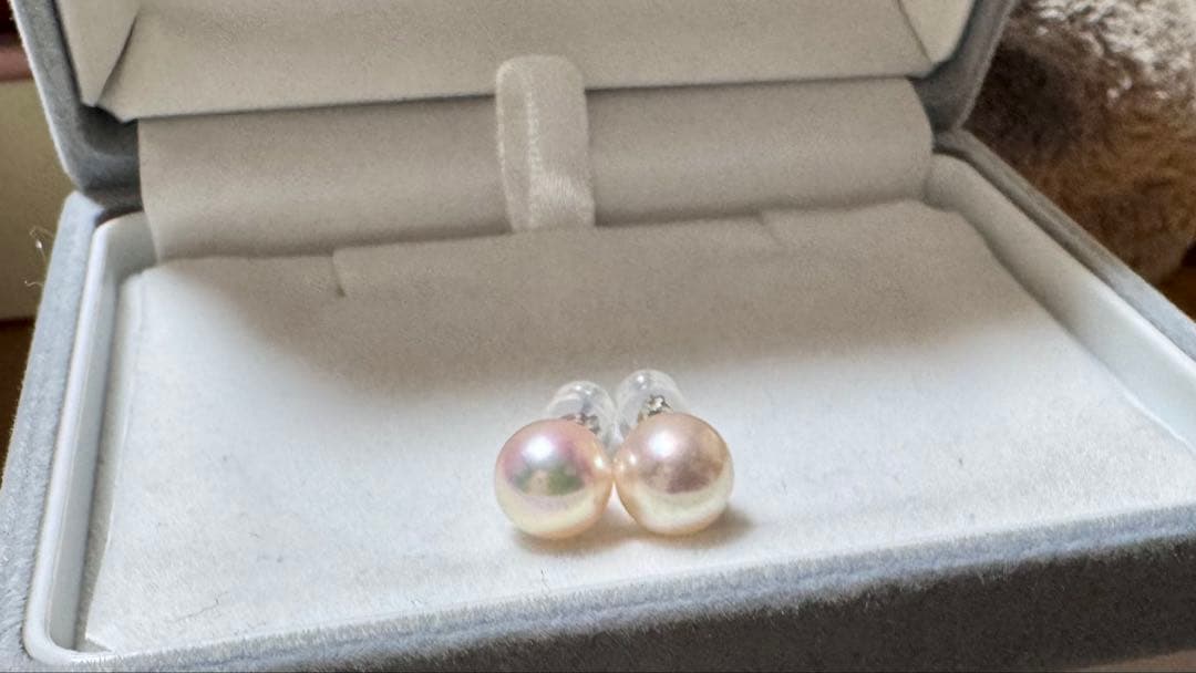ピカチュウさま専用【最高級　プラチナ】 あこや真珠　パールピアス　越しもの