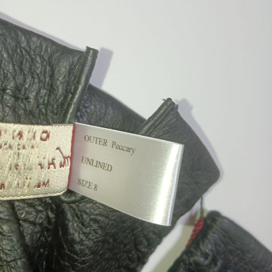 未使用　デンツ　ペッカリー15-1041　手袋 サイズ8 黒