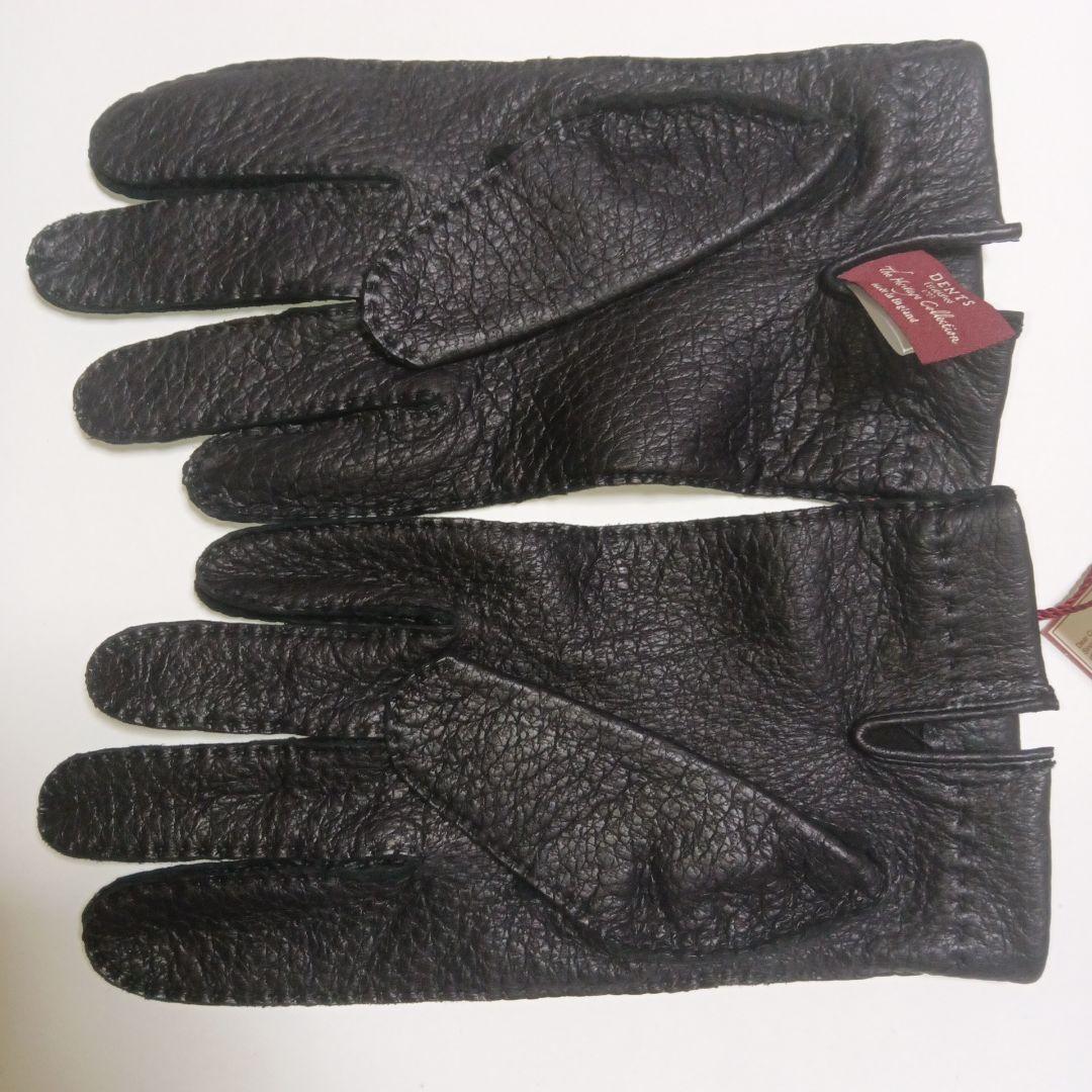 未使用　デンツ　ペッカリー15-1041　手袋 サイズ8 黒