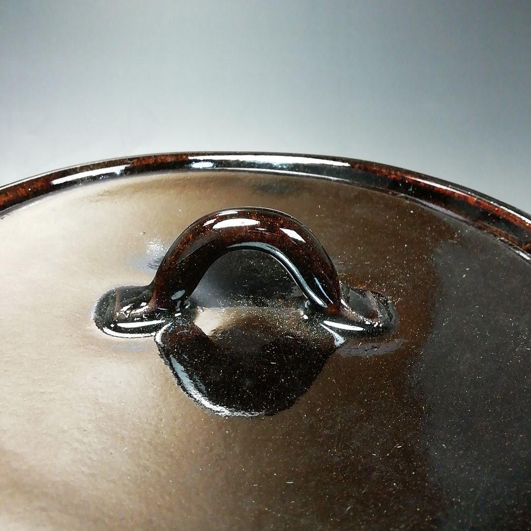 Ｓ６４１　水指　『織部』『郷之窯　水野建二作』　共箱　茶道具