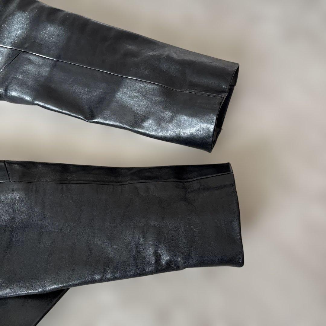 ベルS /N シングルライダースM 黒　ゴールド金具　Wジップ