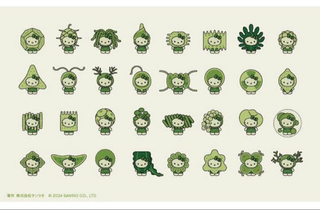 大阪関西万博　日本館　藻キティ　シークレットピンバッジ　コンプリート　32種類