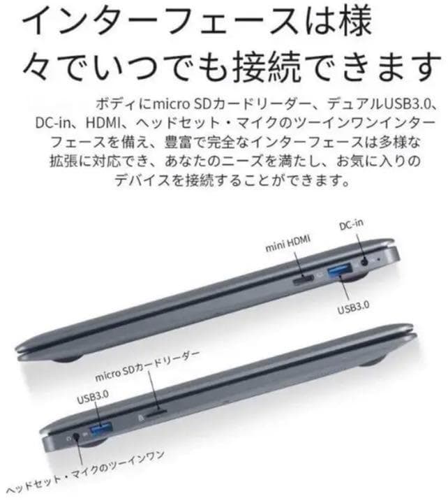 【超軽量スリムコンパクト★簡単にストレージ容量が増やせる♪❤】ノートパソコン