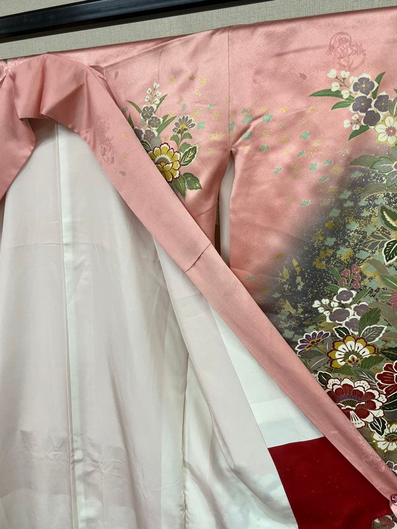 中古★振袖★仕立て上がり　NO.B11 ピンク色　成人式　結婚式