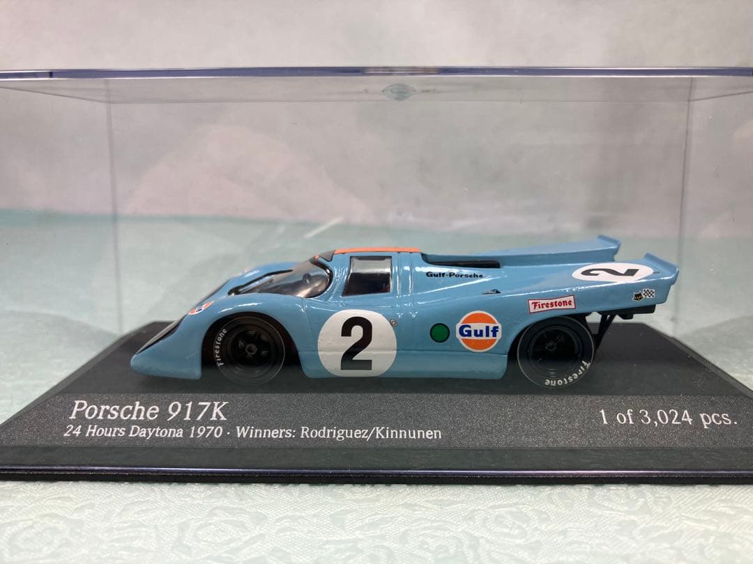ミニチャンプス　Porsche 917K 1970年デイトナ優勝　ガルフカラー