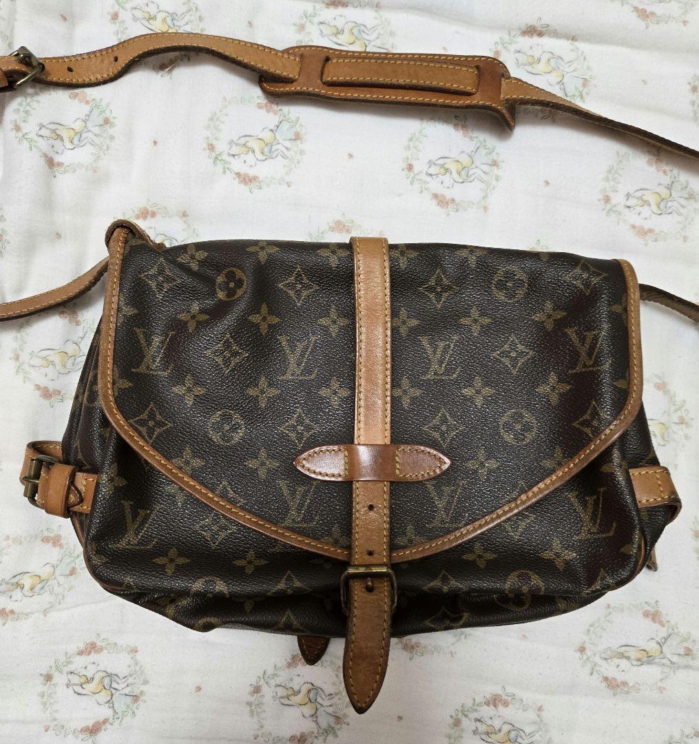 レ*ー様 Louis Vuitton モノグラム ショルダーバッグ ソミュール