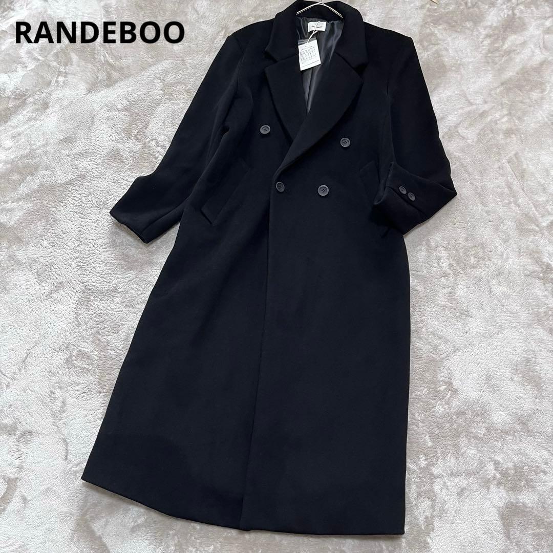 spica.　　ダブル　チェスターコート　ロング　ブラック