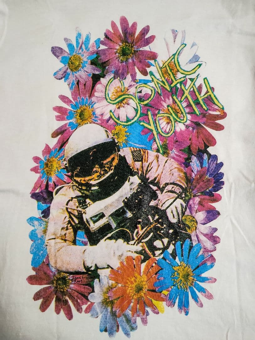 Sonic Youth 花男 flower Vintage Tシャツ M