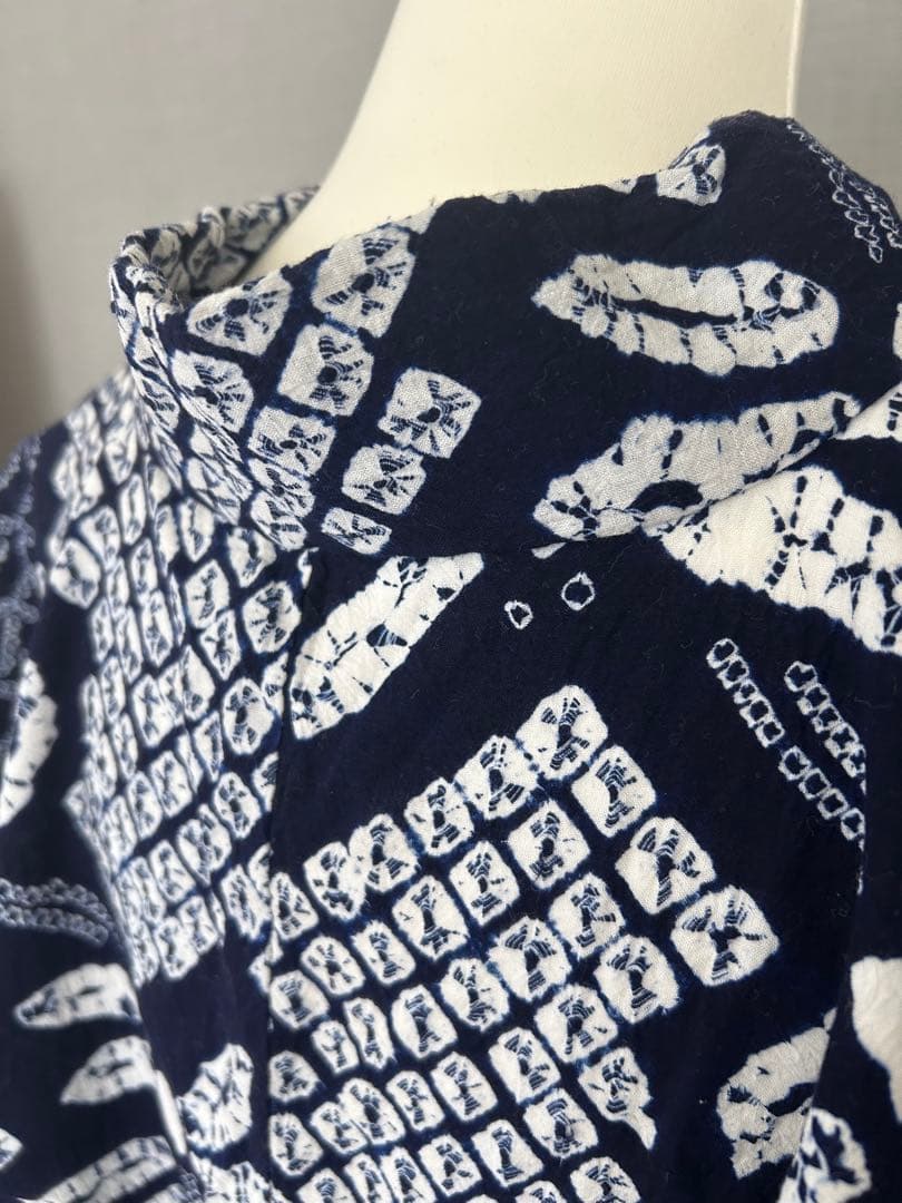 豪華 総絞り トンボ 団扇 模様 浴衣