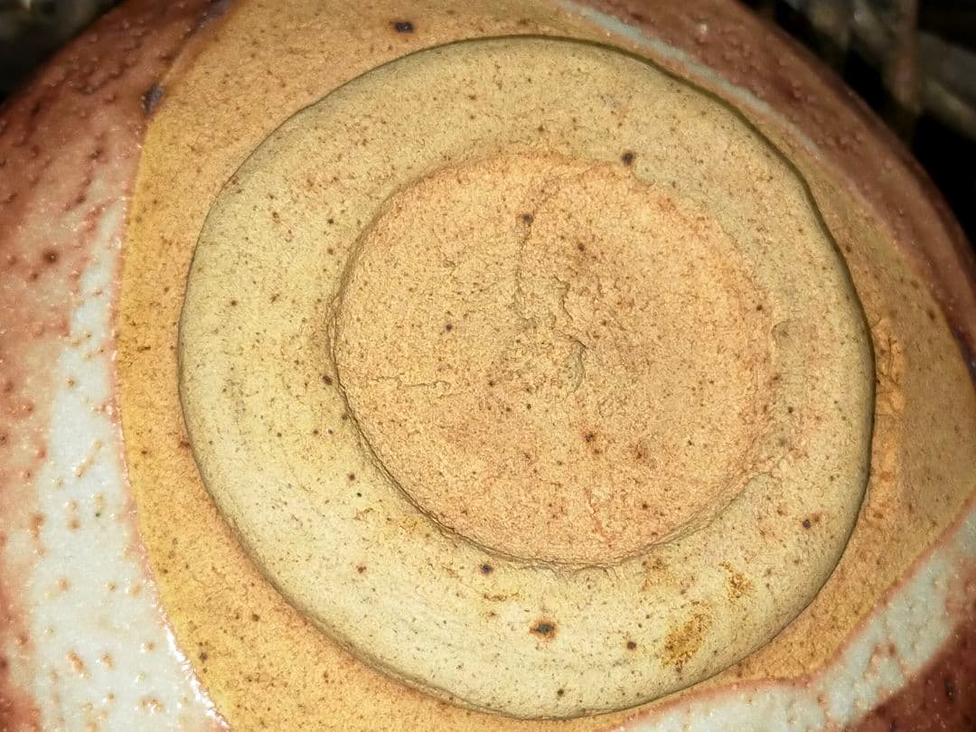 ♥美濃焼♥　鼠志野　志野　茶碗　在銘　茶道具　骨董　古玩