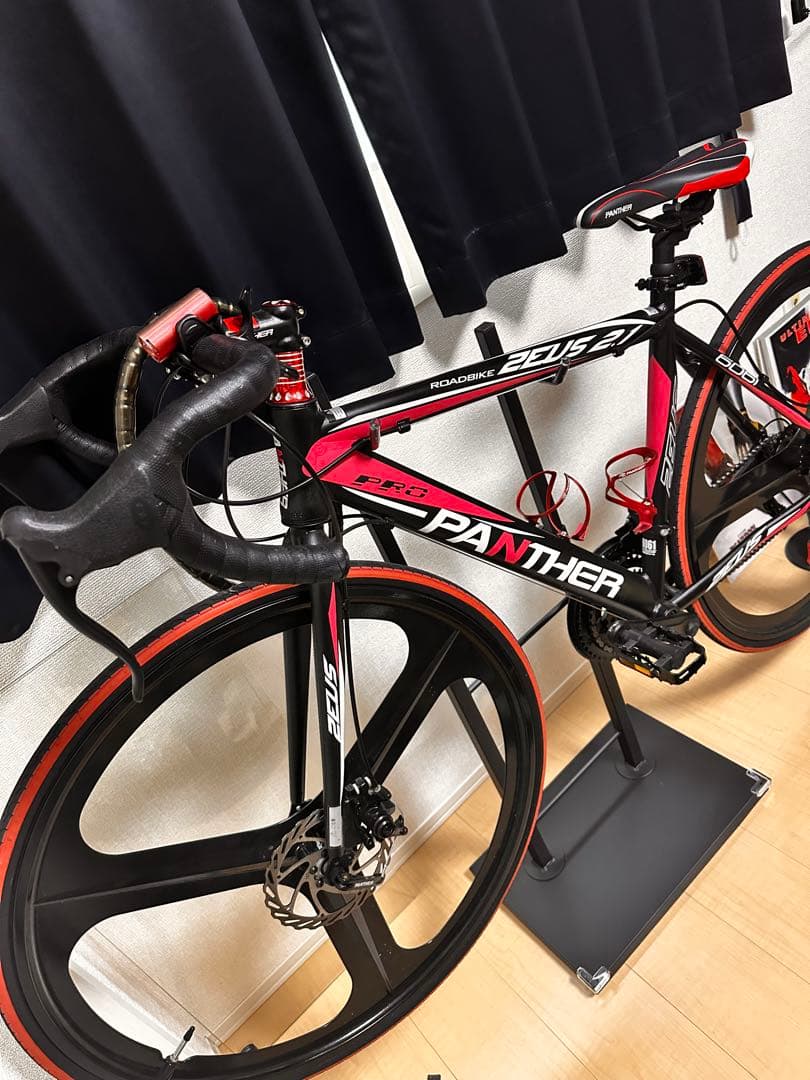PANTHER Zeus 2.1ロードバイク ブラック/レッド/My