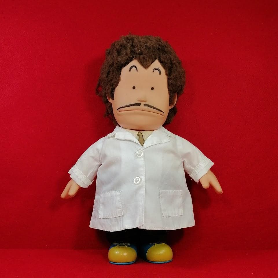 Dr.スランプ アラレちゃん 則巻千兵衛 本体 白衣 ソフビ 29cm ポピー