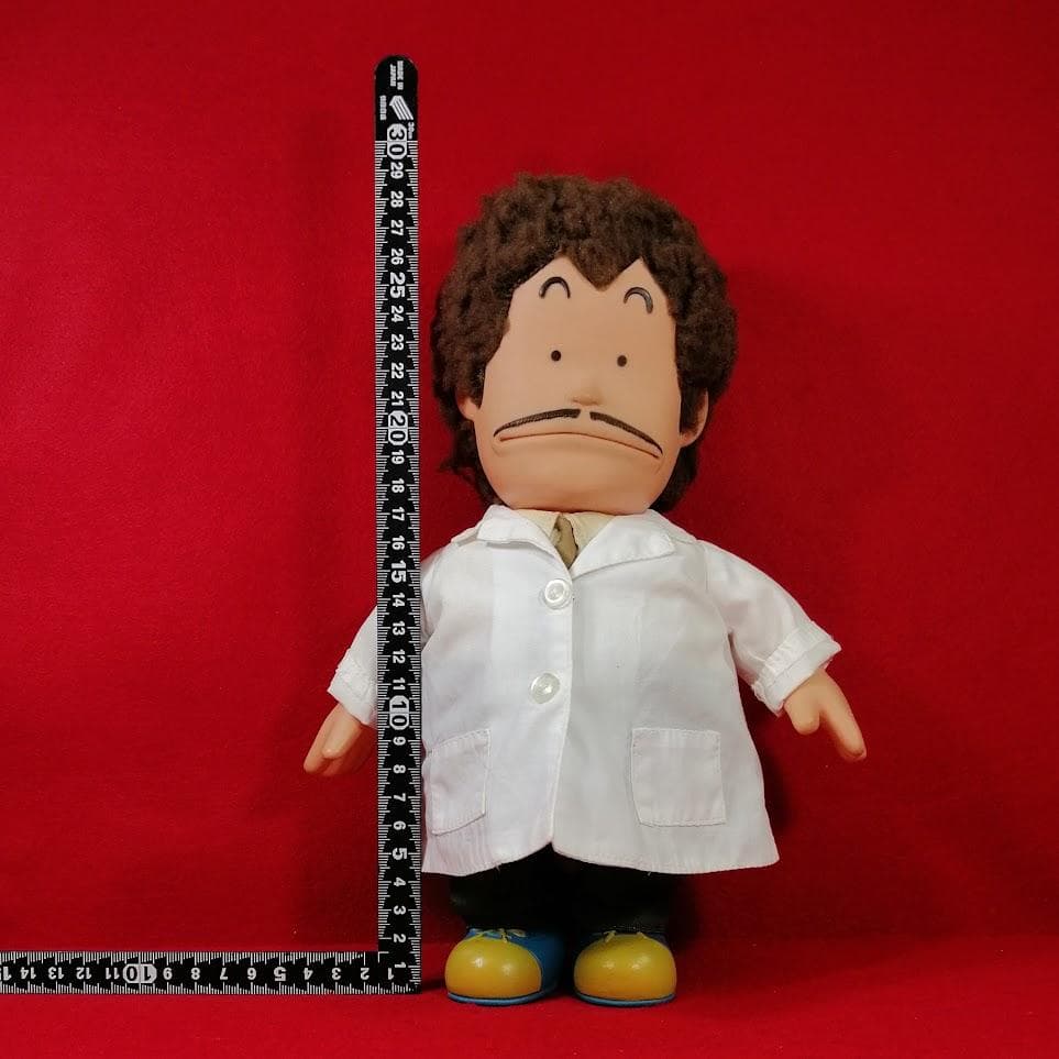Dr.スランプ アラレちゃん 則巻千兵衛 本体 白衣 ソフビ 29cm ポピー