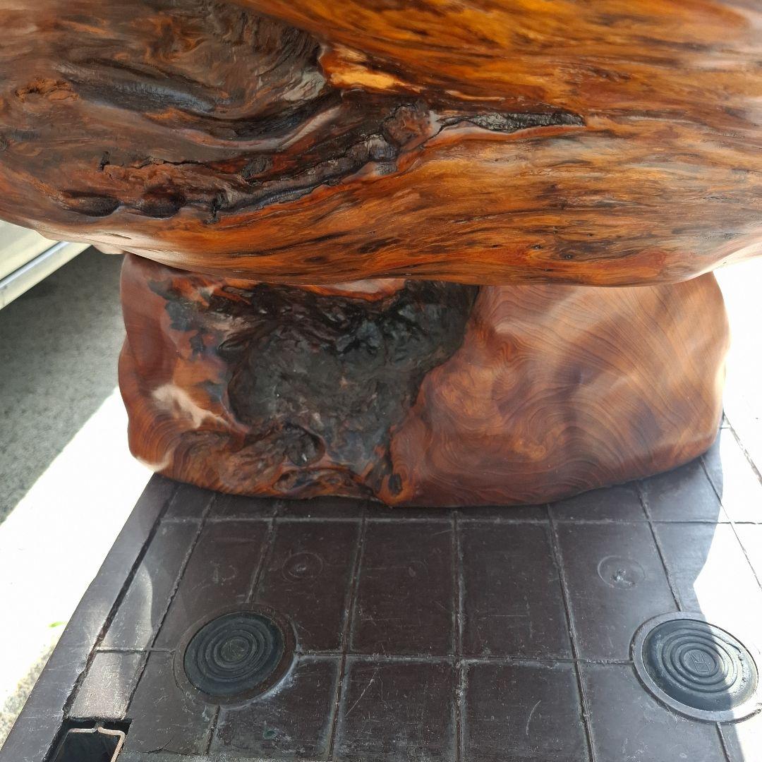 屋久杉輪切り飾り棚