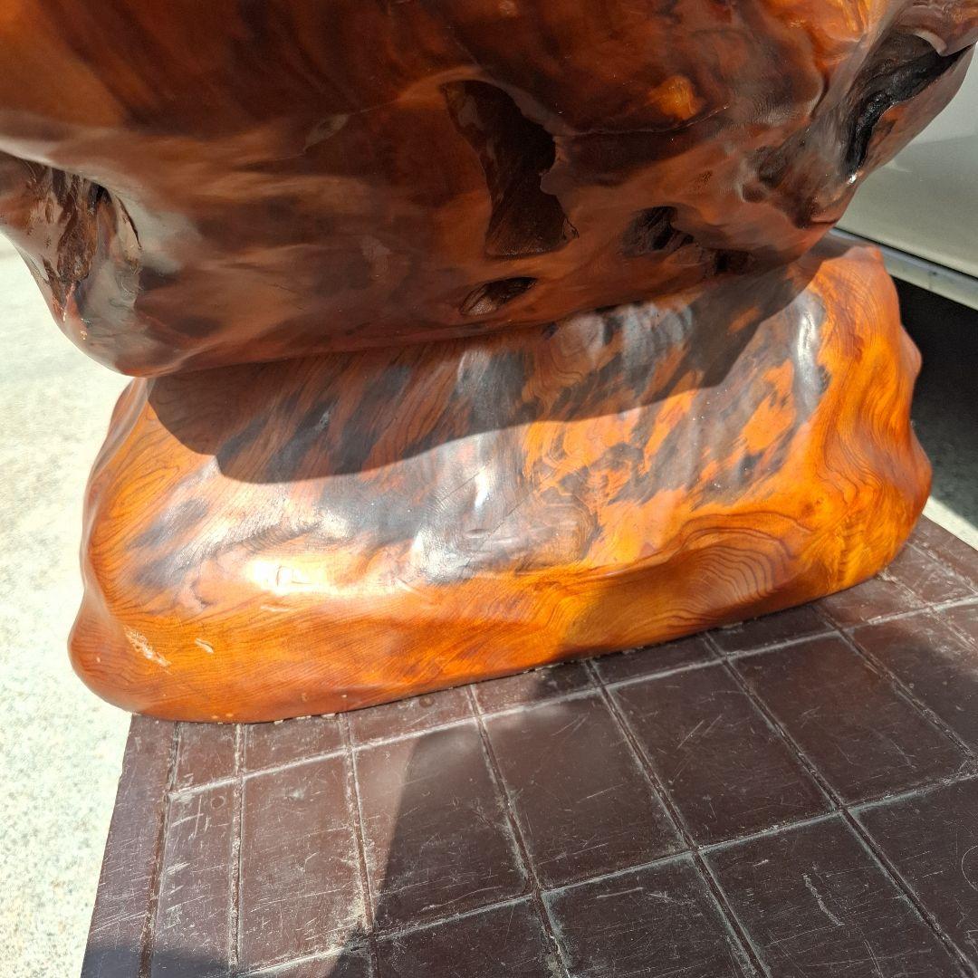 屋久杉輪切り飾り棚