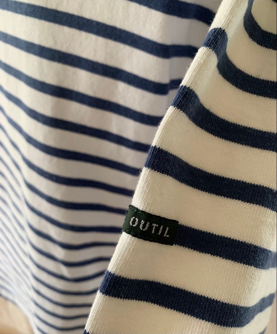 OUTIL ストライプ オフショルダー トップス