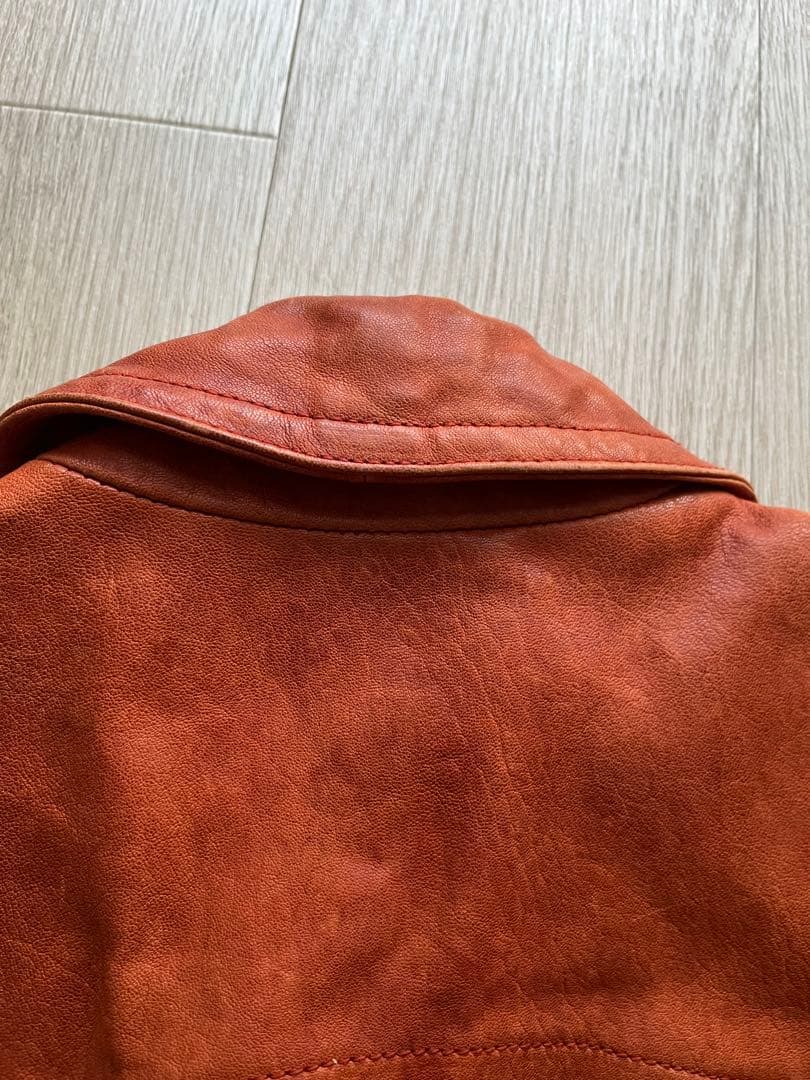 DOLCE & GABBANA ラムスキンレザージャケット　44