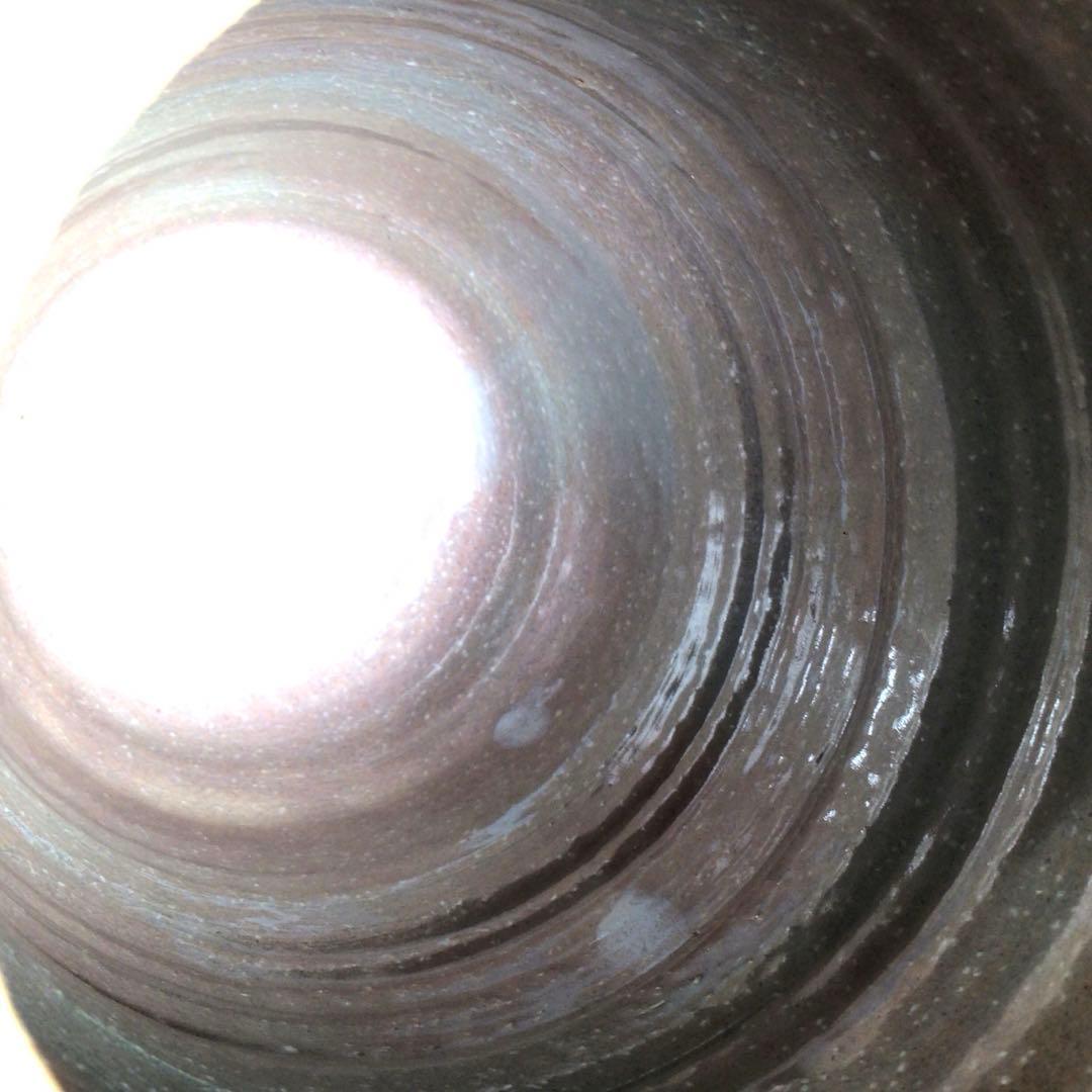 Ｎ９９５　水指　『萩焼』『天龍窯　服部要萩造』『一重口水指』　共箱　茶道具