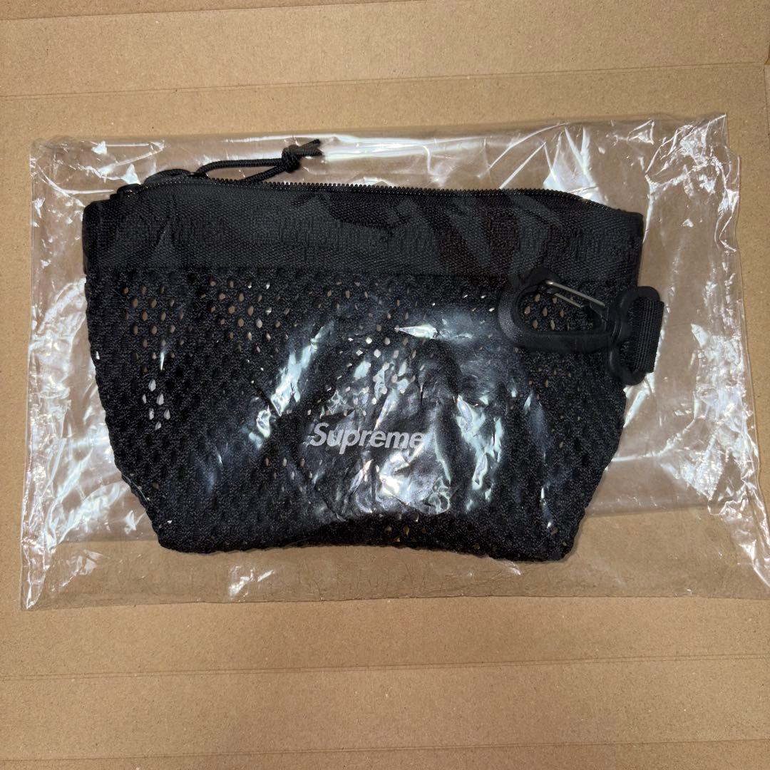 小物 supreme Mesh Mini Pouch Black