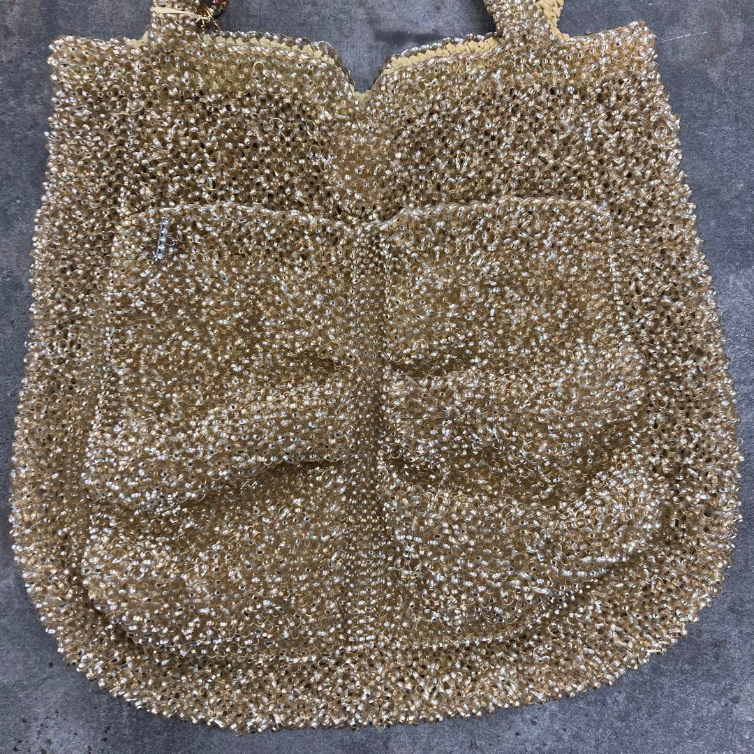 アンテプリマ　ワイヤーバッグ　縦型　スタンダード　ゴールド　限定チャーム付き