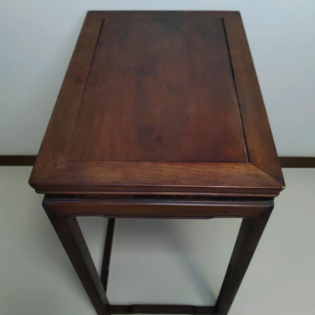 中国家具 唐木家具 銘木花梨 サイドテーブル