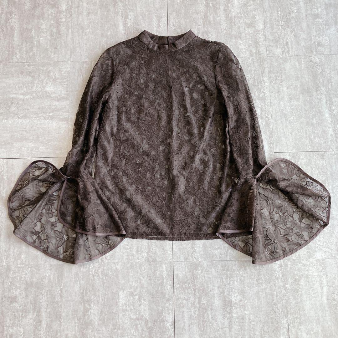 【美品】kana 23SS ベルスリーブ 前後2way ワンピ レース M