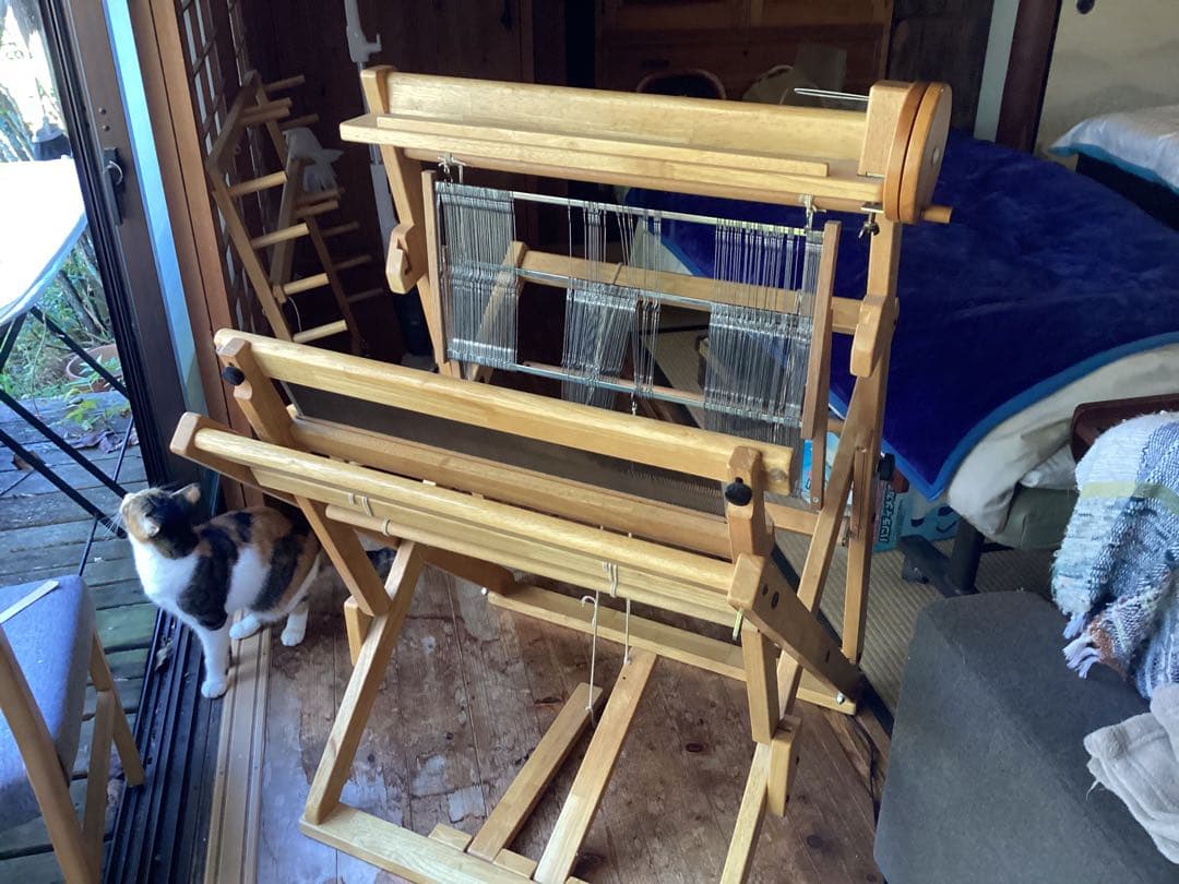 コンパクト木製織り機　さをり織り機