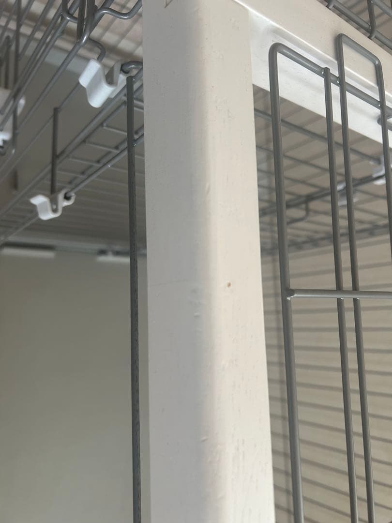 ペティオ　犬用ケージ トイレ分離タイプ ホワイト　屋根付直接渡し優先