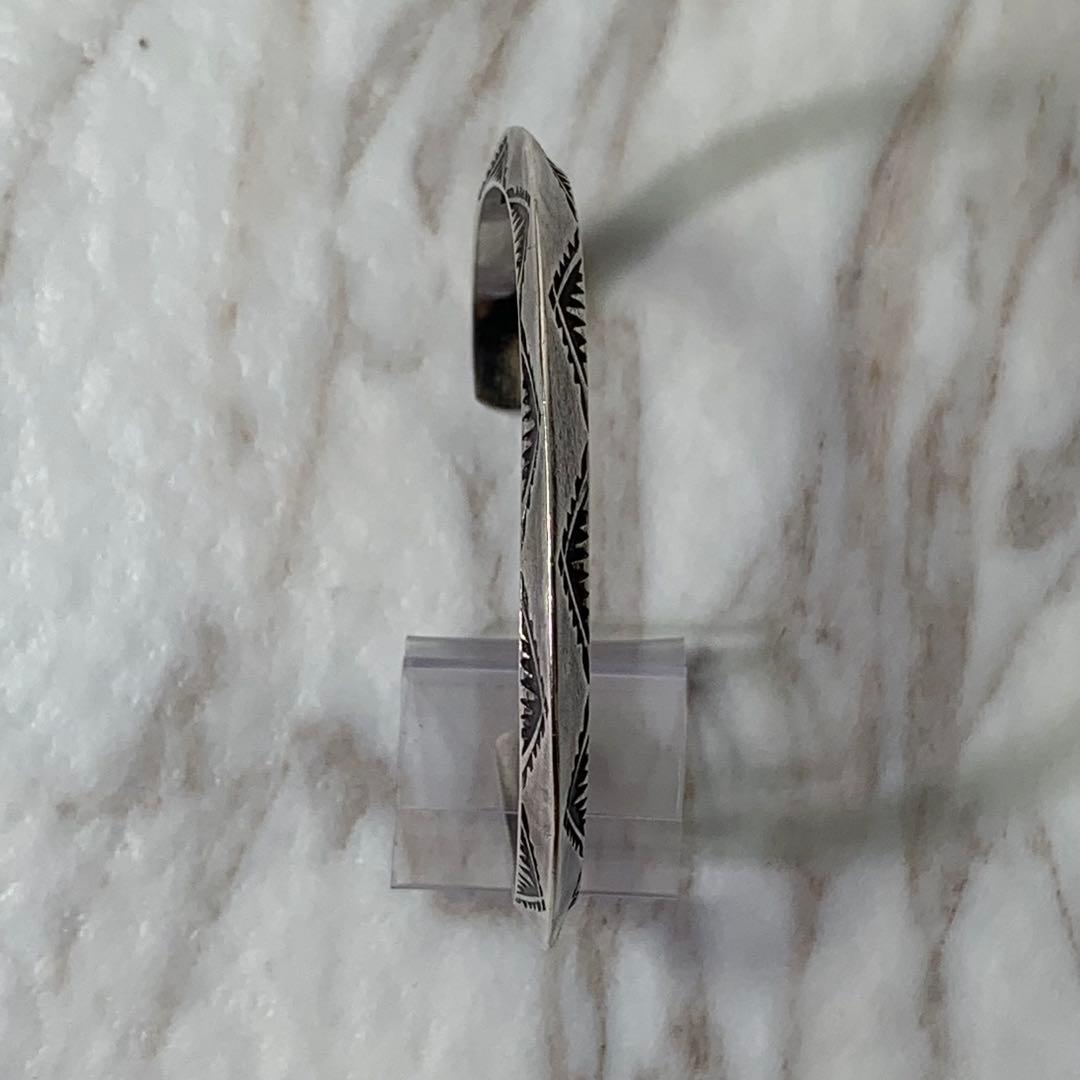 Dear Blossom トライアングルバングル silver刻印 ナバホ