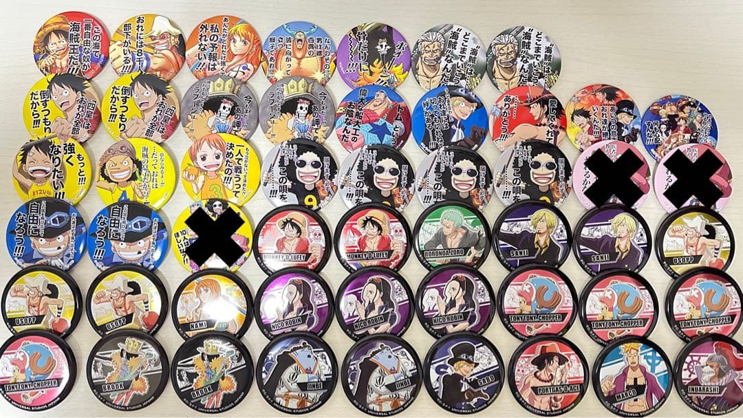 USJ限定　ワンピース缶バッジ
