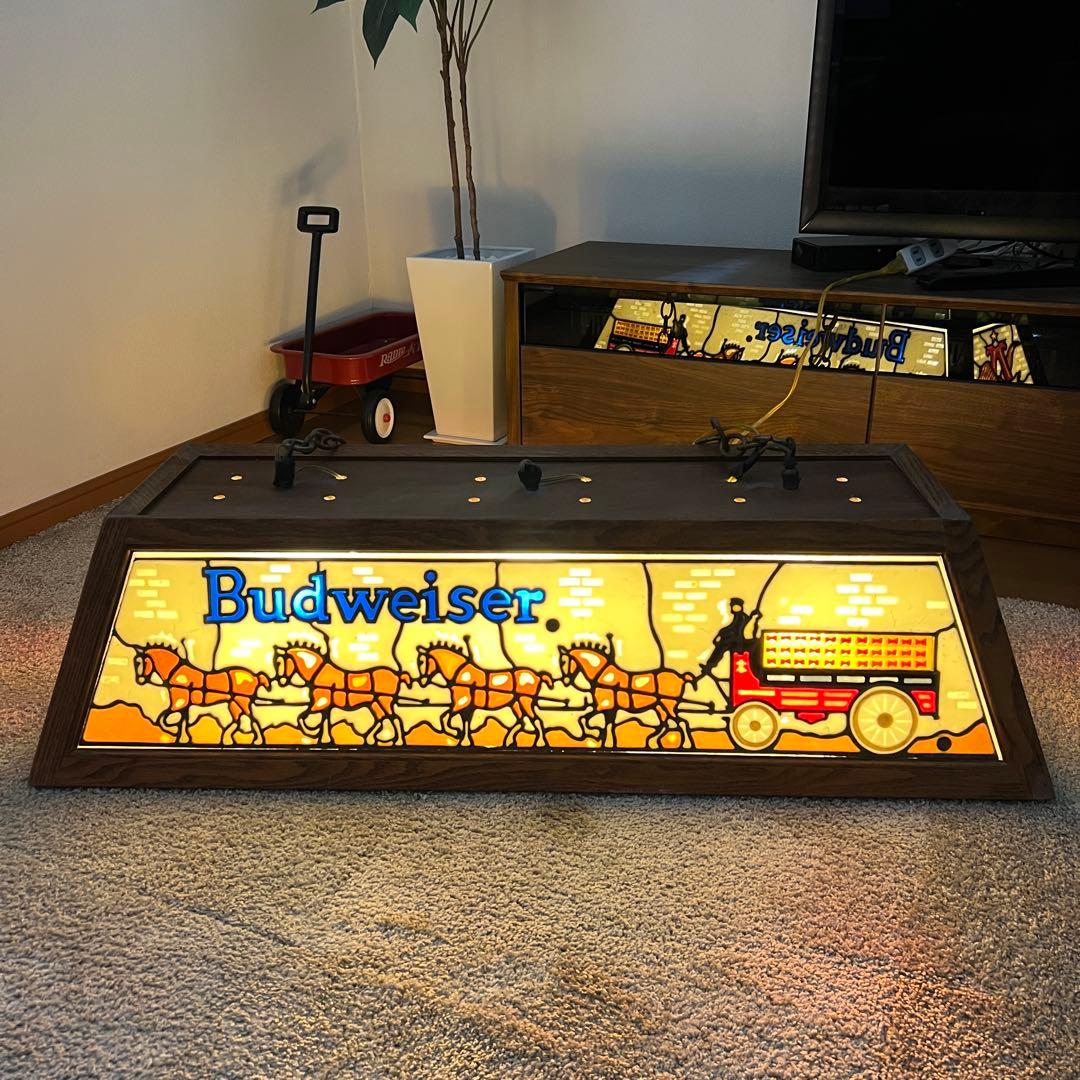 Budweiser バドワイザー プールバーライト ヴィンテージ ✨激レア✨馬車