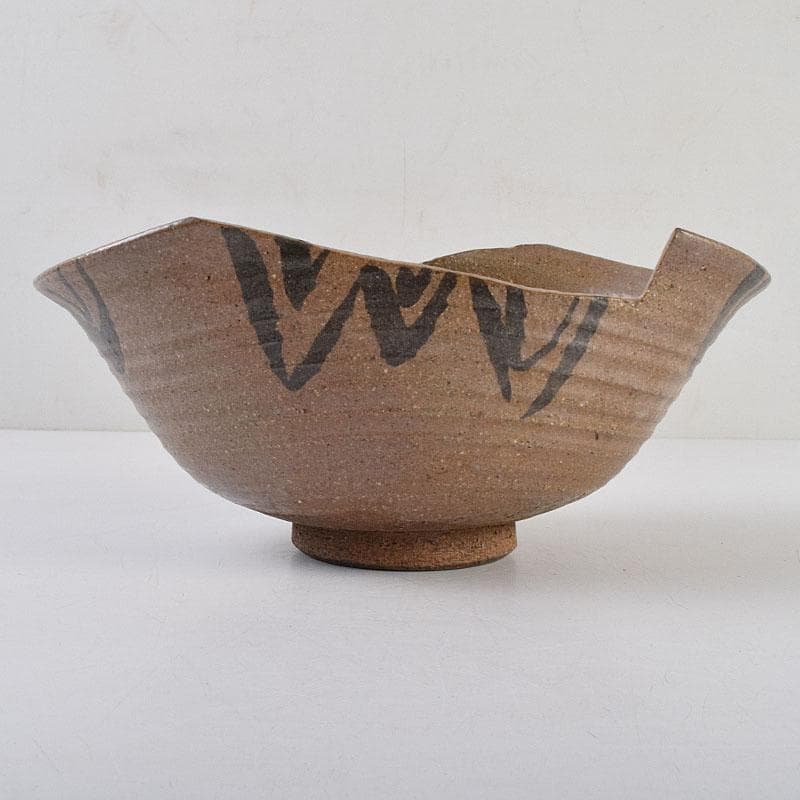 桂又三郎極め　江戸時代　古唐津　絵唐津　菓子鉢　M　R9332