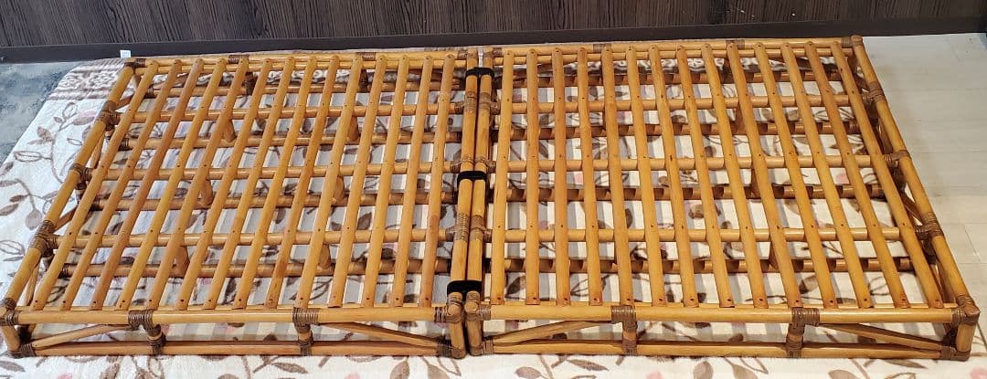 ラタン　籐家具　シングル　ベッド　フレーム