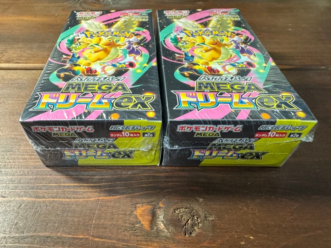 ポケセン産　ポケカ MEGAドリームex 　シュリンク付き未使用未開封２BOX