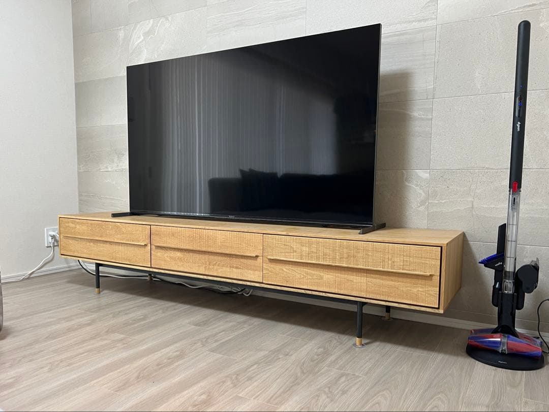 【テレビ台】 ローボード 210cm オーク材 大塚家具 テレビボード