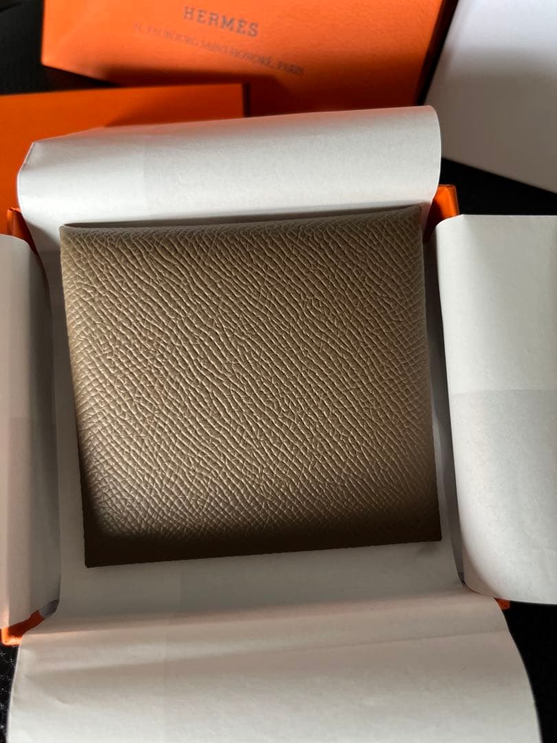 エルメス パーソナルオーダー バスティア K刻印 エプソン 黒 エトゥープ 新品