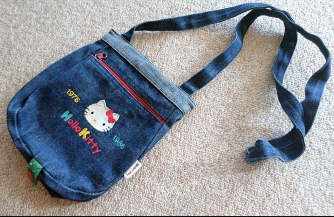 キティレトロビンテージデニムポシェットショルダーサンリオフェスティバル