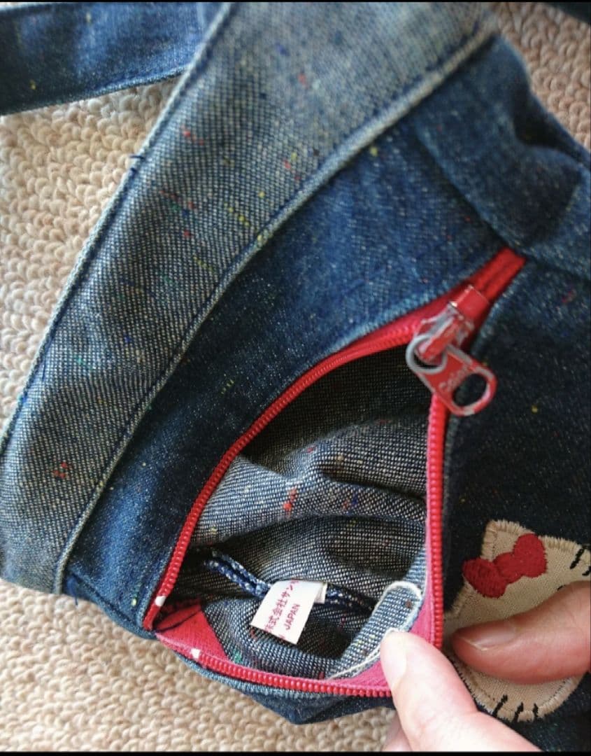 キティレトロビンテージデニムポシェットショルダーサンリオフェスティバル