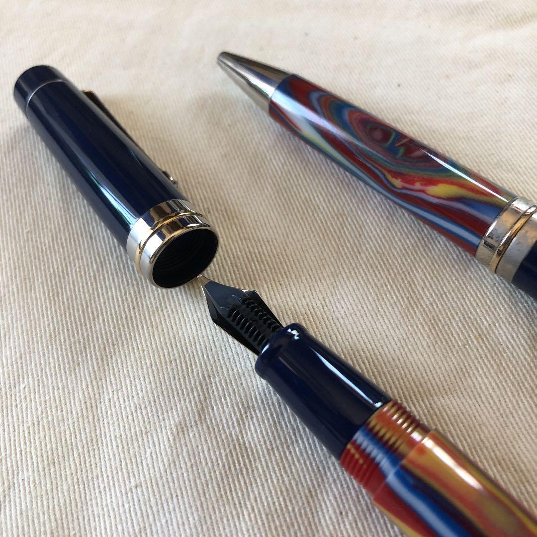 デルタ　ビンテージ　イルジオーネ　万年筆・ボールペンのセット