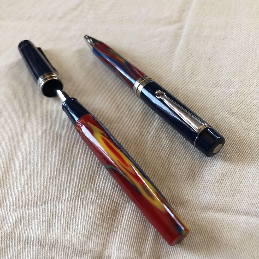 デルタ　ビンテージ　イルジオーネ　万年筆・ボールペンのセット